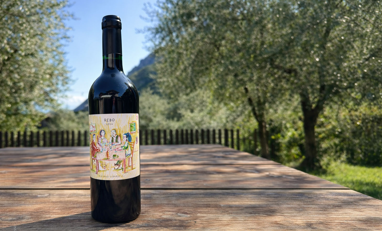 Vino Rebo dell'Agritur Girardelli a Riva del Garda